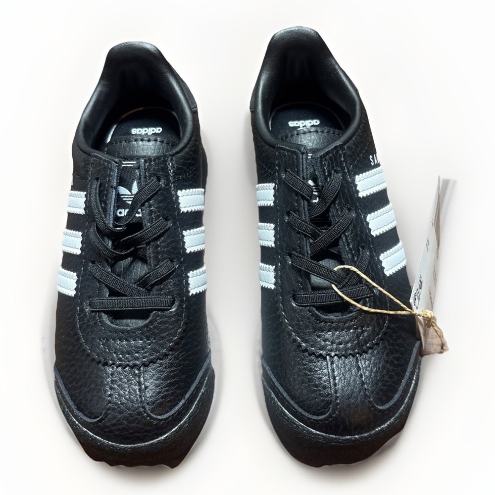 Size 9K Kids Boys Girls Adidas Samoa I Shoes Black And White Youth Unisex New - Picture 8 of 9